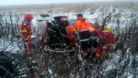 Accident mortal în Teleorman! Două persoane au rămas încarcerate