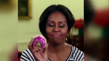 Michelle Obama danseaza cu un nap promovand alimentatia sanatoasa! Clipul a devenit viral pe internet