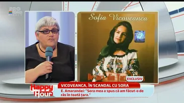 Sofia Vicoveanca, în război cu sora ei, Elena: Mă doare că mă recunoaşte, îi este ruşine cu mine