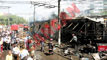 Piata Resita, in flacari