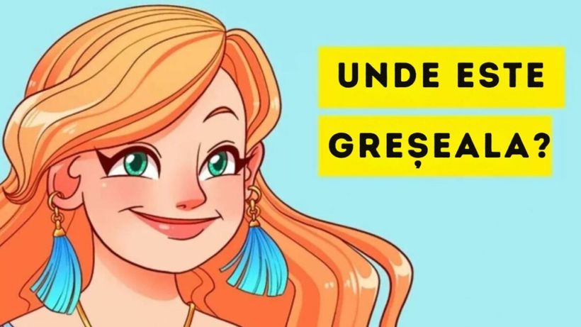 Test de logică | În portretul acestei tinere s-a strecurat o mare greșeală. Găsiți-o în 5 secunde!