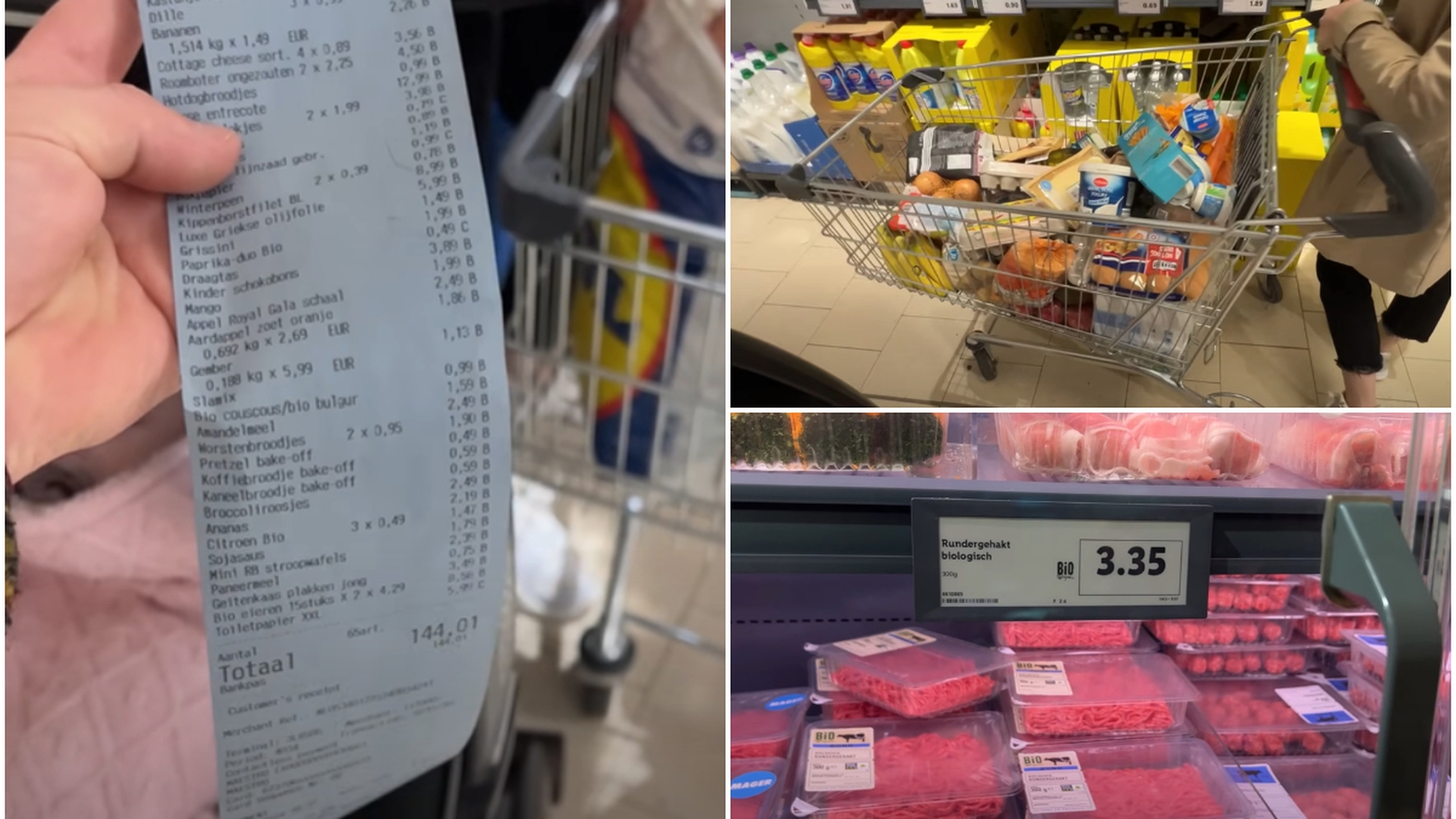 Experimentul făcut de Gigi, un român stabilit în Belgia. Câți bani a cheltuit la Lidl, în Olanda, unde prețurile ar fi mai ieftine decât în România: ”Nu este normal!”