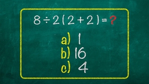 Test de logică | Cât face 8 : 2 (2 + 2) = ?