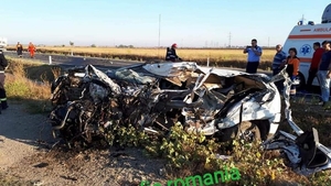 Accident teribil la Caracal. Un tânăr de 30 de ani a intrat cu 160km/h într-un TIR