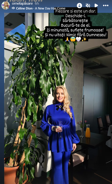 Ornela Pasăre, mesaj la început de an/ Sursa foto: Instagram