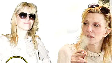 Plina de pete pe aeroportul din Los Angeles. Courtney Love are nevoie de bavetica