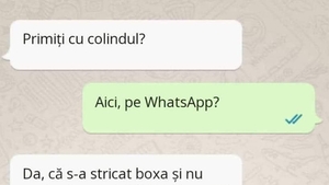 Bancul de weekend | Primiți cu colindul pe WhatsApp?