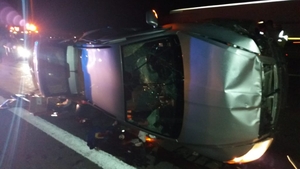 Accident în lanț pe A1! Cinci mașini sunt implicate în carambol