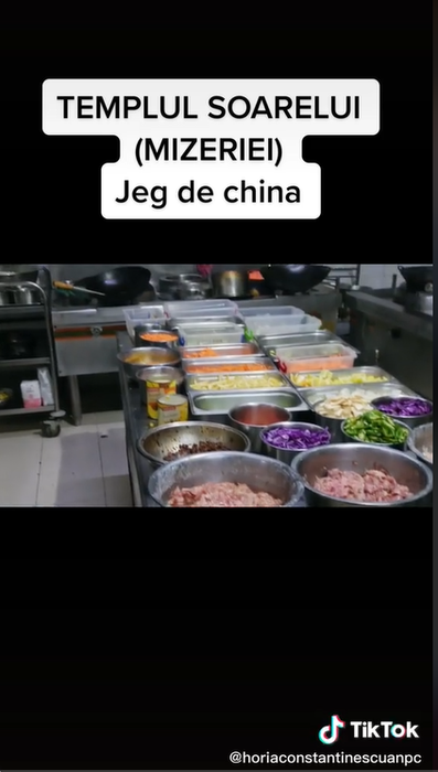 Șeful ANPC a sesizat o serie de nereguli în cadrul restaurantului „Templul Soarelui” din București. Sursă: captură video