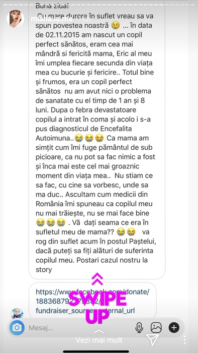 Misha încearcă să salveze un băieţel de 4 ani, diagnosticat cu o boală rară! Apelul disperat făcut de cântăreaţă