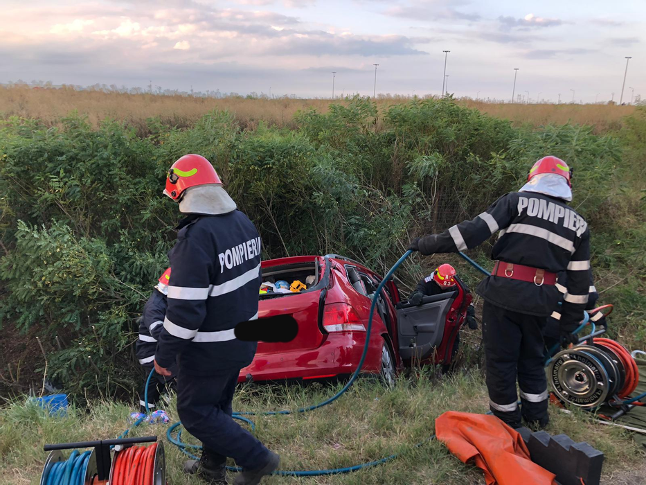 Accident grav pe Autostrada București-Pitești. Sunt șase victime, iar una dintre ele este încarcerată