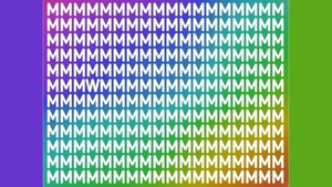 Test de perspicacitate | Găsiți litera "W" ascunsă printre "M"-uri!