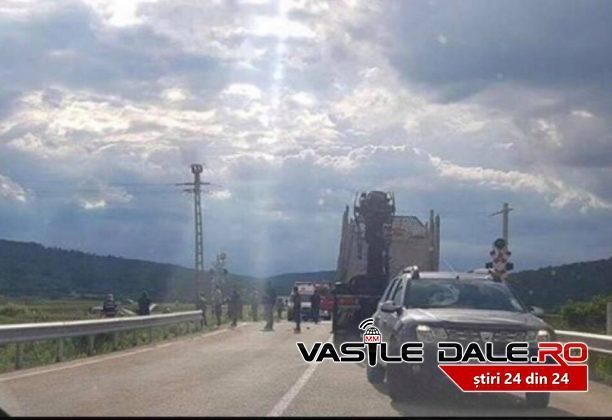 Oamenii spun că raza de lumină care pare că se coboară chiar la locul tragediei este un semn divin FOTO: vasiledale.ro