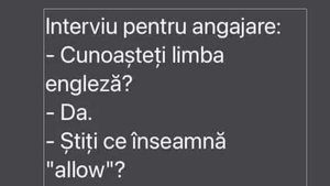 BANC | Interviu pentru angajare: "Cunoașteți limba engleză?"