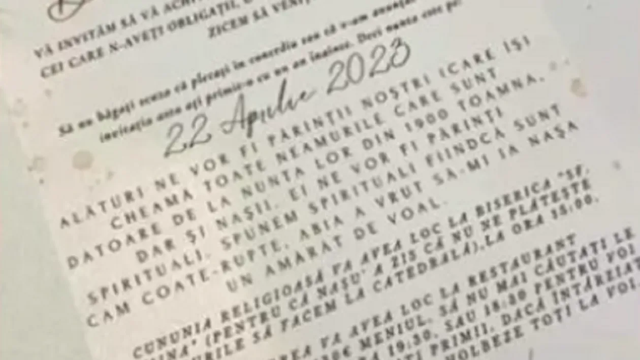 Doi miri au devenit virali, după ce au făcut publică invitația lor la nuntă: ”Să nu băgați scuza că...”