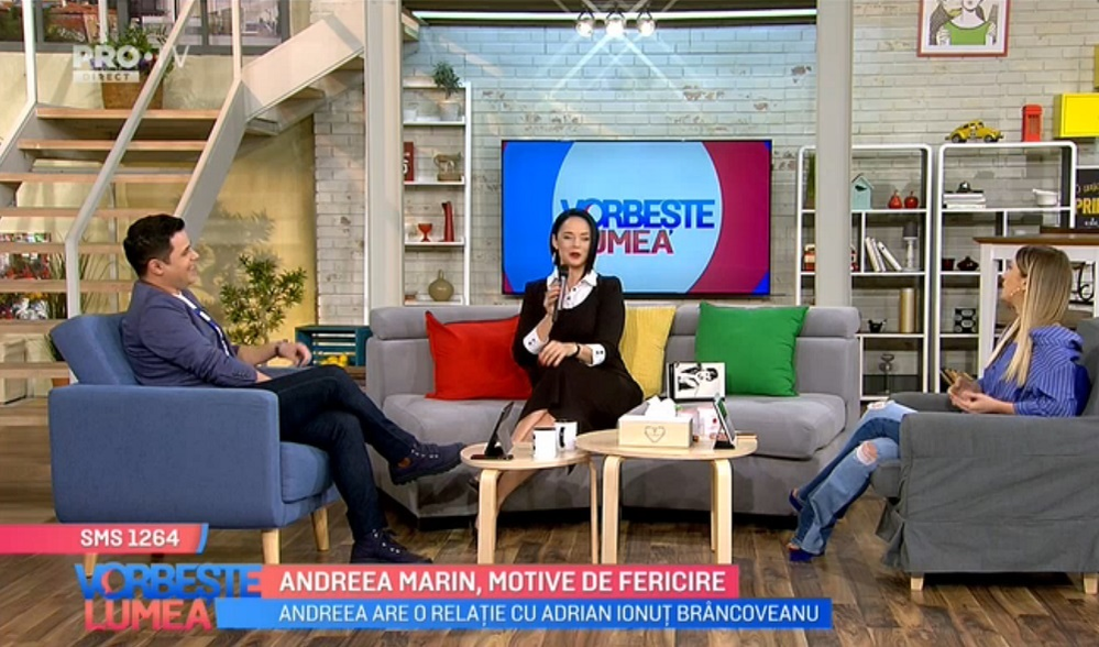 A purtat o ţinută neobişnuită pentru stilul ei: „Mergi la schit?”. Andreea Marin „se încuscreşte” cu fostul ei coleg, Cove: „Merg relaţiile cu băieţii mai mici”