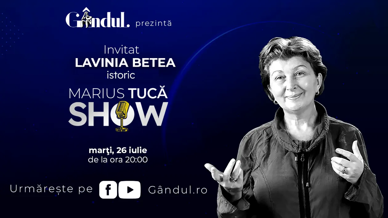 Marius Tucă Show începe marți 26 iulie, de la ora 20.00, pe gandul.ro