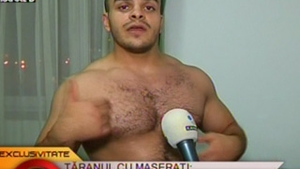 VIDEO "Taranul cu Maserati" nu stie de gluma! L-a rupt cu bataia pe Stelian Ogica in direct! Emisiunea a fost oprita!