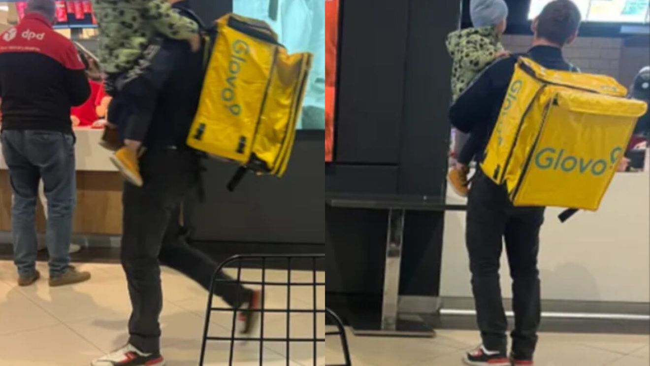 Curierul Glovo care a emoţionat tot internetul: "Merită o mărire de salariu"
