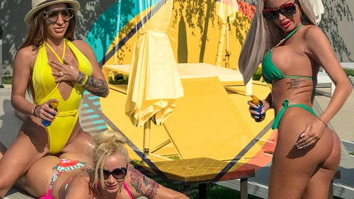 Brigada “silicoane” a făcut senzație la piscină!