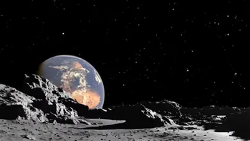 Cum arată Terra, de fapt. Imagini cu răsăritul Pământului, filmate de pe Lună
