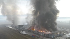 Incendiul din Alba, care a distrus în totalitate Fabrica Solina, nestins de 48 de ore