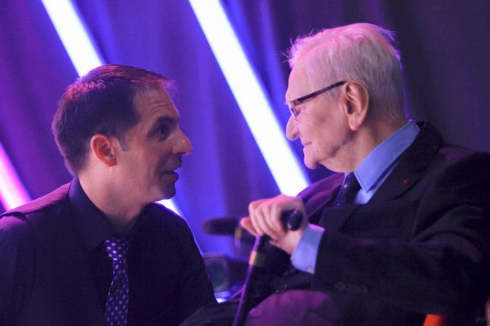 Dan Negru și actorul Radu Beligan