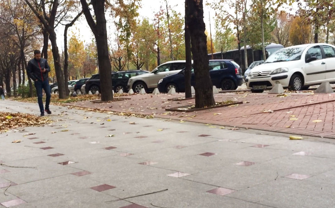 Tudy a fost cuprins de spirit civic în parcarea blocului său