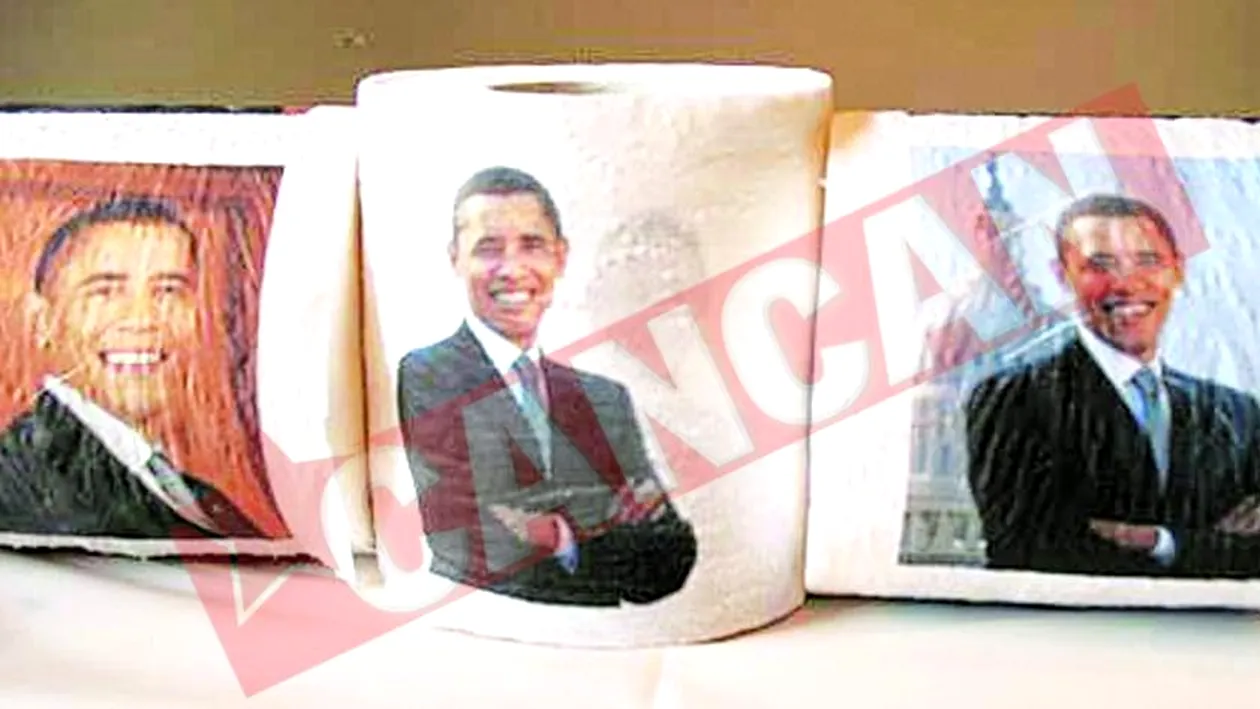 Hartie igienica marca Obama