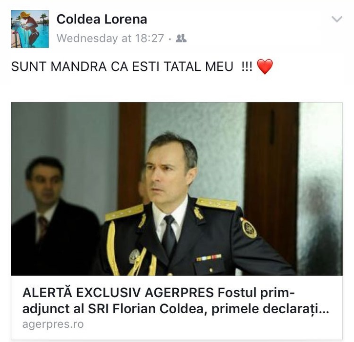 EXCLUSIV Cum a reuşit să-şi ascundă Generalul Coldea fiica PIŢIPOANCĂ! E tatuată toată, pozează sexy şi îi face campanie intensă pe Facebook”