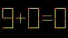 Test de inteligență | Mutați un singur chibrit pentru a corecta 9 + 0 = 0
