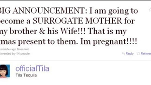 Tila Tequila, mama-surogat pentru fratele ei