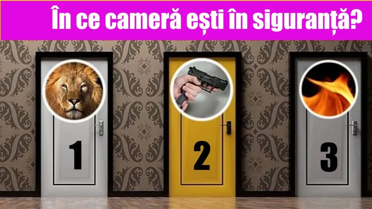 Test de inteligență! Un condamnat la moarte trebuie să aleagă una dintre cele 3 camere