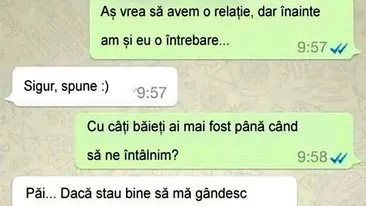 BANCUL ZILEI | Cu câți băieți ai mai fost până să ne întâlnim?