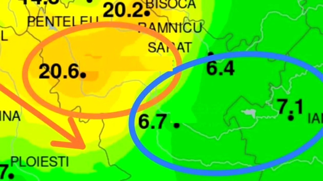 Cele 2 orașe din România despărțite de doar 50 km, cu diferențe de temperaturi de 15 grade Celsius
