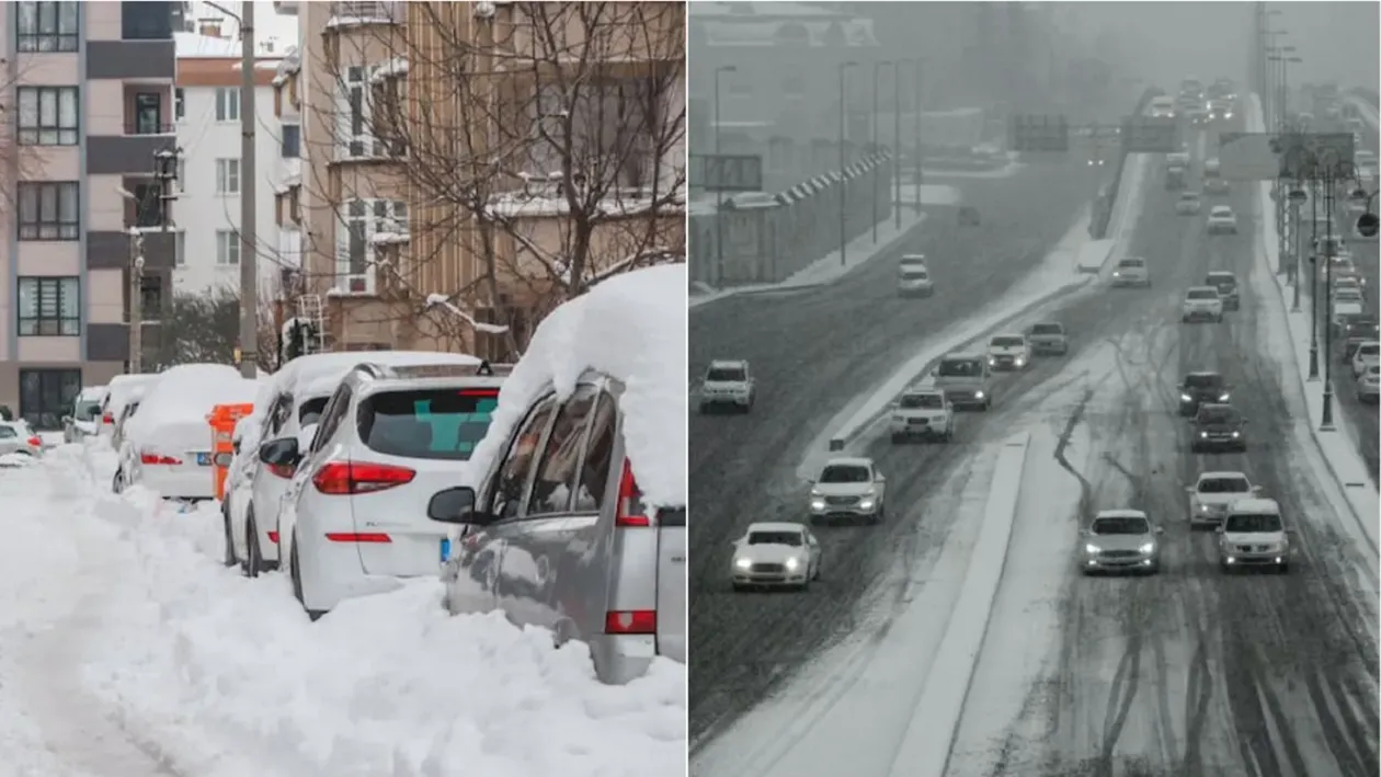 Ninsorile s-au întors în România! Viscol, lapoviță și vânt puternic în aceste județe