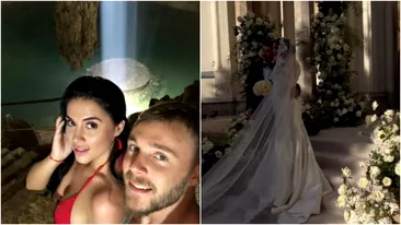 Alexandru Maxim și Cristina Roventa s-au cununat religios! Primele IMAGINI de la evenimentul fastuos