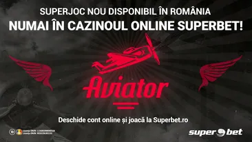 Joacă Aviator! Exclusiv în România în cazinoul online Superbet!