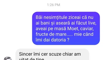 Bancul sfârșitului de săptămână | Ziceai că nu ai bani și aseară aveai pe masă Moet