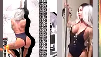 Fosta asistentă TV dansează erotic la bara montată în apartament!