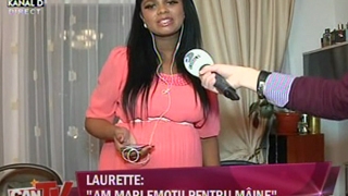 VIDEO Laurette e cu bagajul la usa! "Iubitul meu vrea sa asiste la nastere si o sa filmeze"