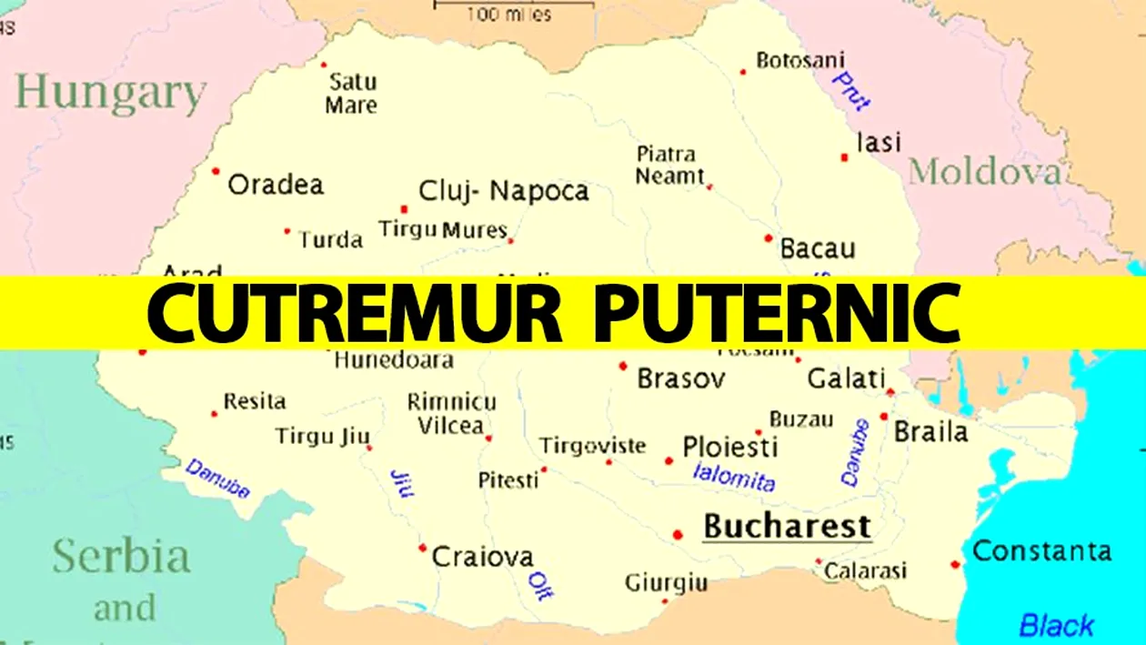 A fost cutremur mare în România, în urmă cu câteva minute! L-ai simțit?!