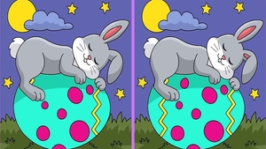 Test de inteligență | Câte diferențe sunt între aceste 2 poze de Paște? Doar un geniu le poate găsi pe toate, în 9 secunde