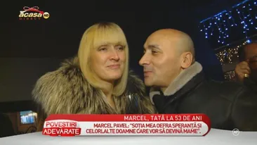 Marcel Pavel si-a luat azi copilul din spital. Uite cât de fericit e cântăreţul alături de sotie, cu micuta in brate