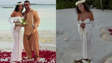 Cât costă ținuta pe care Andreea a purtat-o în ziua în care s-a căsătorit cu Dorian Popa. Fanii au crezut că nu văd bine!