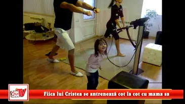 Fiica lui Cristea se antreneaza cot la cot cu mama sa