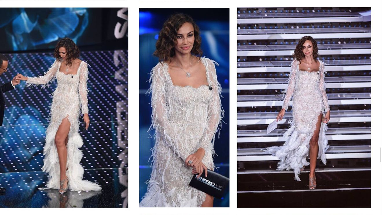 Aparitie fabuloasa a Madalinei Ghenea la Sanremo Romanca i-a innebunit pe italieni cu o tinuta marca Cristina Savulescu!