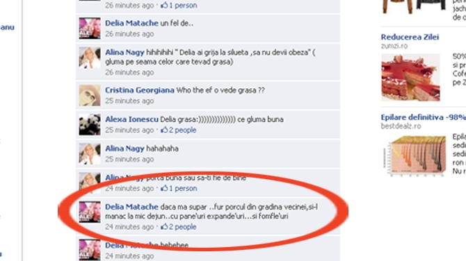 Delia, esti slaba, dar la gramatica! Uite ce greseala ai facut!