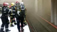 INCENDIU la metrou! Pasagerii au intrat în PANICĂ