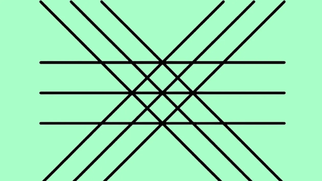 Test de inteligență exclusiv pentru genii | Câte triunghiuri sunt în această poză, în total?